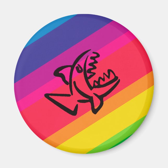 Rainbow fish magnet (Front)