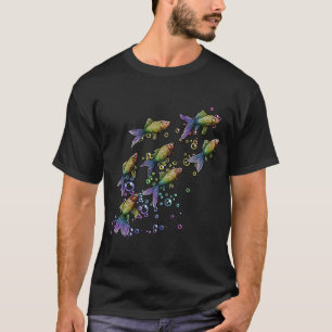 Rainbow Fish With Bubbles T-Shirt