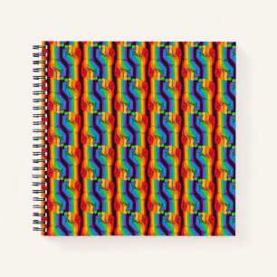 Rainbow Fist Pattern Notebook