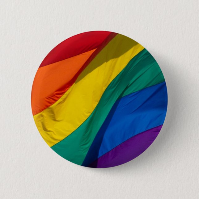 Rainbow Flag 2 Inch Round Button (Front)