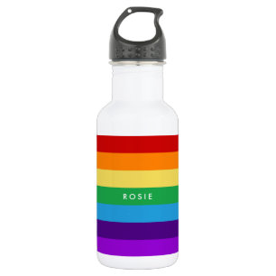 Rainbow flag 532 ml water bottle