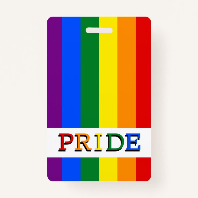 Rainbow Flag Badge & LGBT, Pride (Front)