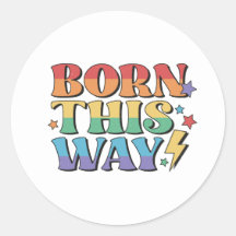 RAINBOW FLAG BORN THIS WAY RETRO AESTHETICS '80