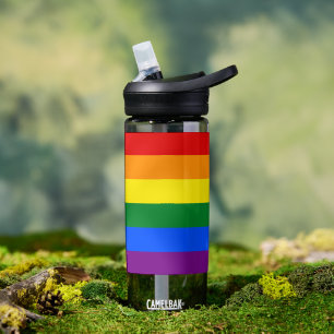 Rainbow Flag Bottle, Pride, LGBT Water Bottle