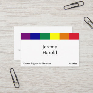 Rainbow Flag Business Card
