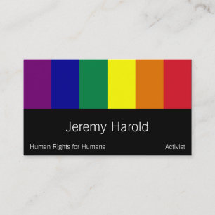 Rainbow Flag Business Card