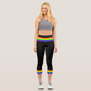 Rainbow Flag Capri Leggings
