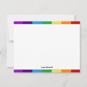 Rainbow flag card