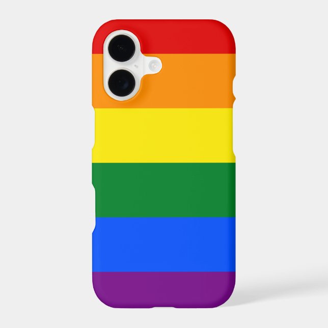 Rainbow Flag Case, Pride, LGBTQ, Rainbow (Back)