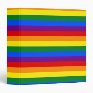 RAINBOW FLAG COLORS BINDER