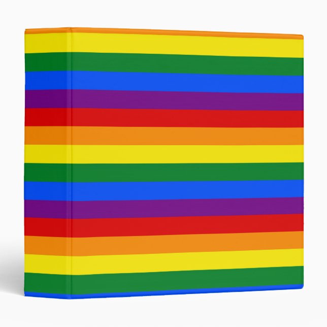 RAINBOW FLAG COLORS BINDER (Front/Spine)