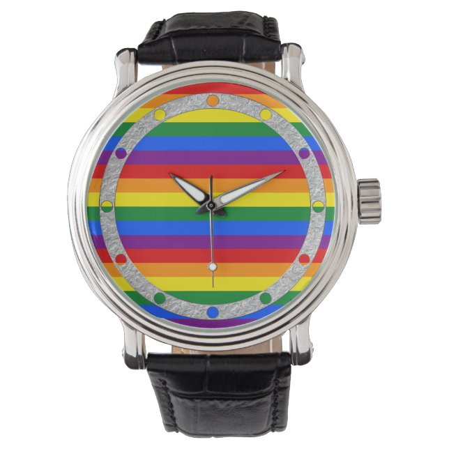 RAINBOW FLAG COLORS WATCH (Front)