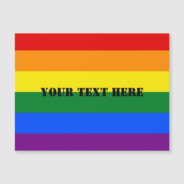 RAINBOW FLAG COLORS + your ideas (Front)