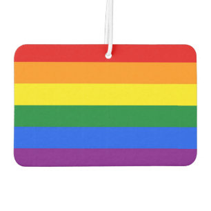 RAINBOW FLAG COLORS + your ideas Air Freshener