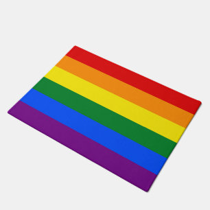 RAINBOW FLAG COLORS + your ideas Doormat