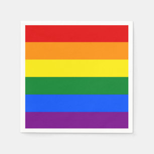 RAINBOW FLAG COLORS + your ideas Napkin