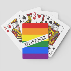 RAINBOW FLAG COLORS + your ideas Playing Cards