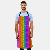 Rainbow Flag Colours Funky Gay Design GLBTQ Apron (Worn)
