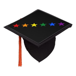 RAINBOW FLAG GARLAND STARS II + your ideas Graduation Cap Topper