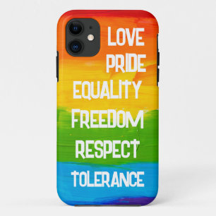 Rainbow Flag Gay Lesbian LGBT iPhone 11 Case