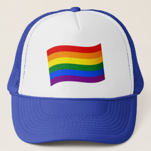 Rainbow Flag Gay Pride LGBT LGBTQ love is love Trucker Hat