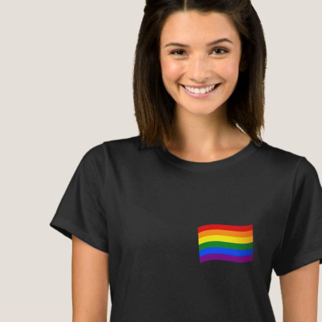 Rainbow Flag Gay Pride LGBT Love is Love LGBTQ T-Shirt (Creator Uploaded)
