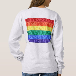 Rainbow Flag Gay Pride LGBTQ LGBT love is love  Sweatshirt