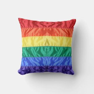 Rainbow Flag Gay Pride LGBTQ LGBT love is love Throw Pillow