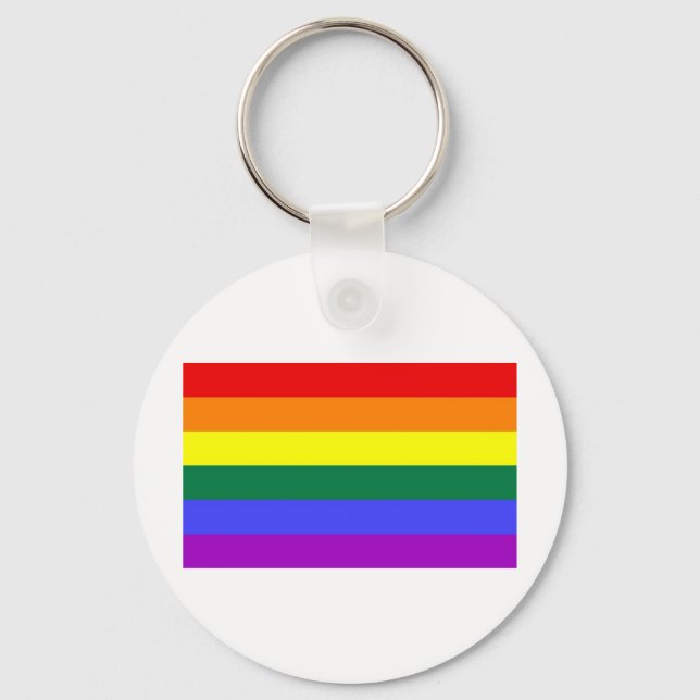 Rainbow Flag Keychain (Front)