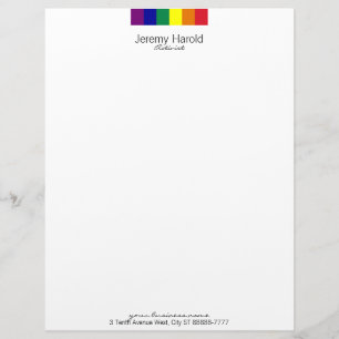 Rainbow Flag Letterhead