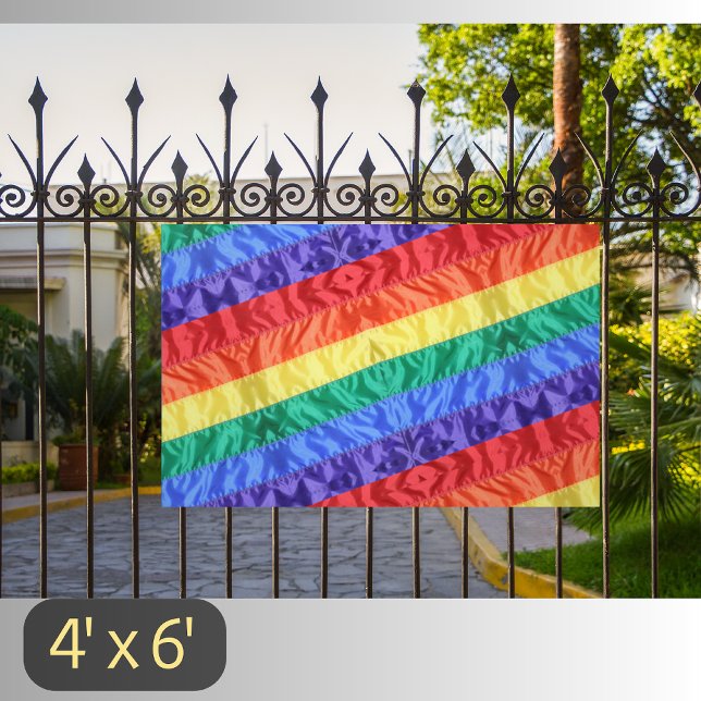 Rainbow flag LGBT gay pride rainbow stripes LGBTQ  Banner (Creator Uploaded)