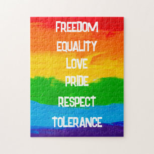 Rainbow Flag LGBT Jigsaw Puzzle – Pride Gift Idea