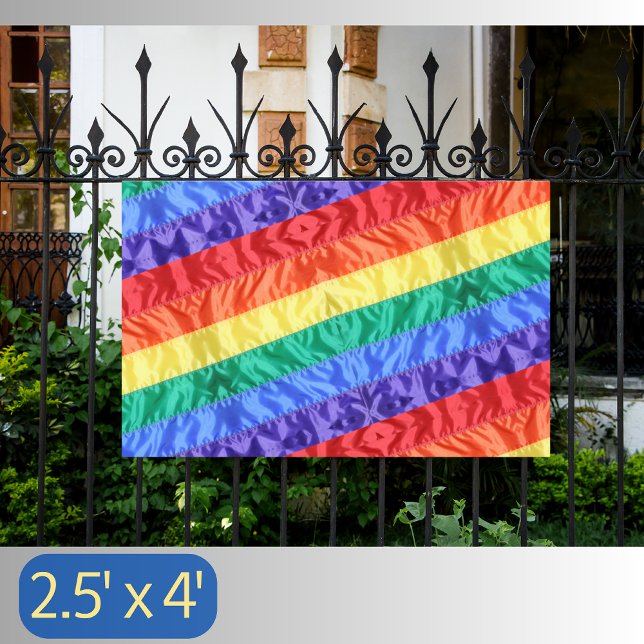 Rainbow flag LGBT rainbow stripes gay pride LGBTQ Banner (Creator Uploaded)