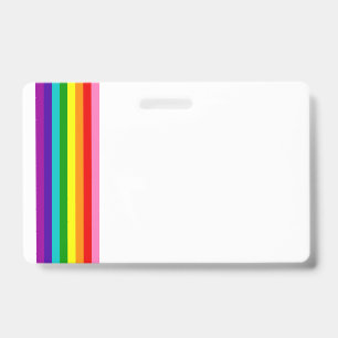 Rainbow Flag LGBTQIA Gay Pride Horizontal Badge