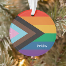 Rainbow Flag - LGBTQIA - Personalize - Ornament