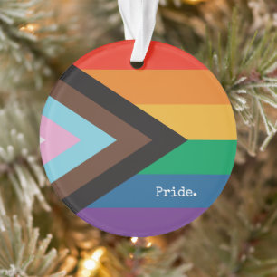 Rainbow Flag - LGBTQIA - Personalize - Ornament