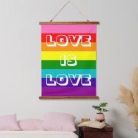 Rainbow Flag Love is Love Gay Pride LGBTQ