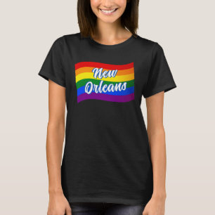 Rainbow Flag New Orleans Gay Pride LGBT LGBTQ T-Shirt
