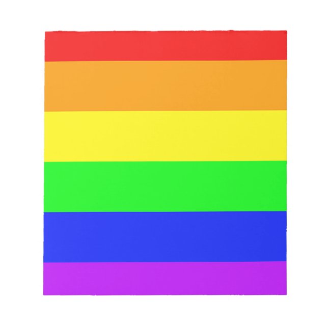 Rainbow Flag Notepad (Front)
