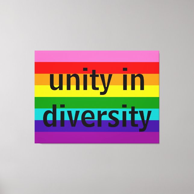 Rainbow Flag Original 8 Stripes LGBT Gay Pride Canvas Print (Front)