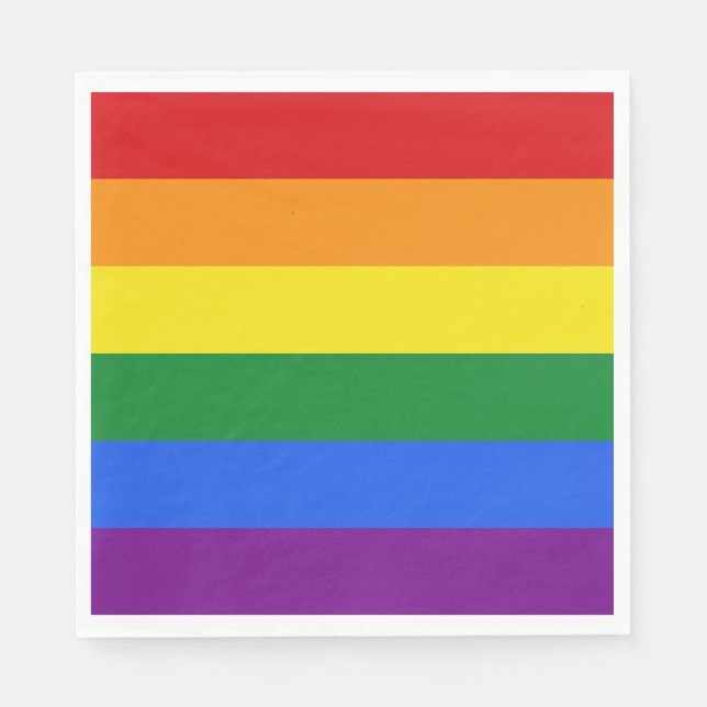 Rainbow Flag paper napkins (Front)