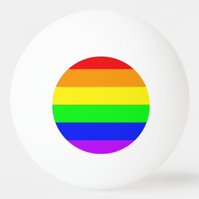 Rainbow Flag Ping Pong Ball (Front)