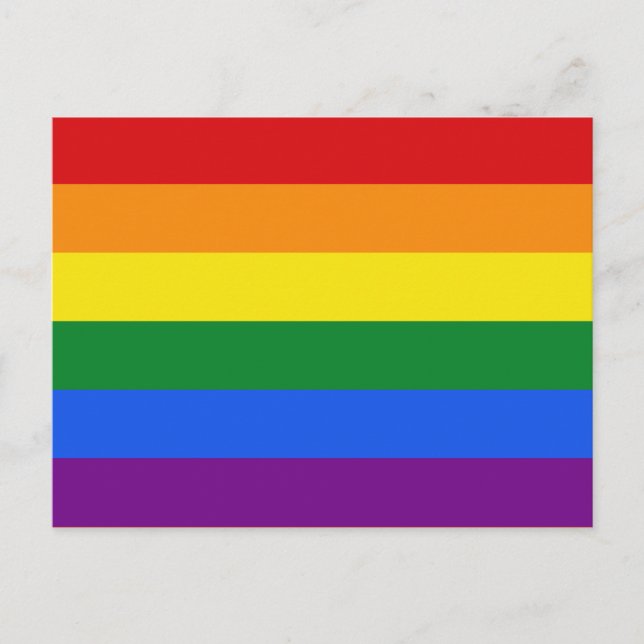 Rainbow Flag postcard (Front)