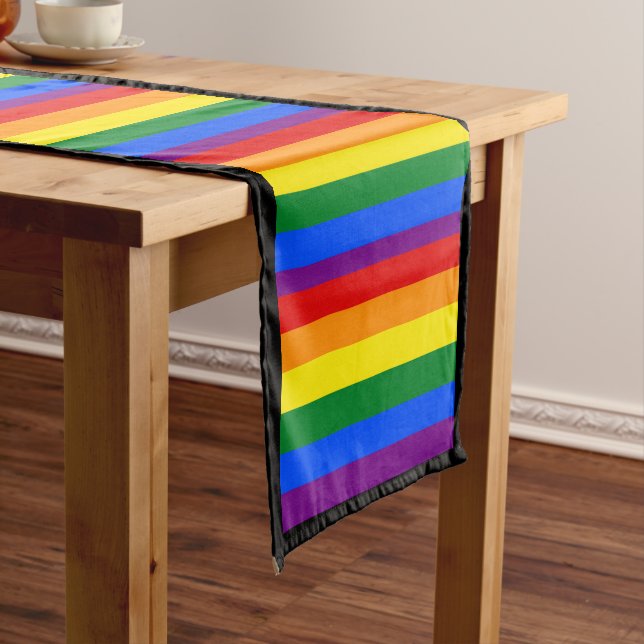 Rainbow Flag & Pride, LGBT community /gender flag  Short Table Runner (In Situ)