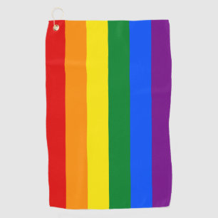 Rainbow Flag & Pride parade Golf / LGBT community  Golf Towel