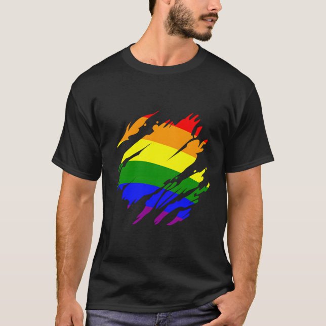 Rainbow Flag Pride T-Shirt (Front)
