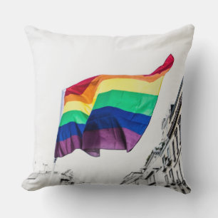 Rainbow Flag Pride Throw Pillow