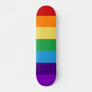 Rainbow flag skateboard