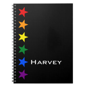 RAINBOW FLAG STARS + your ideas Notebook