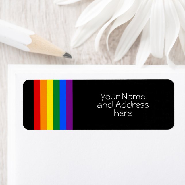 RAINBOW FLAG - STRIPES - LGBT colours (Insitu)